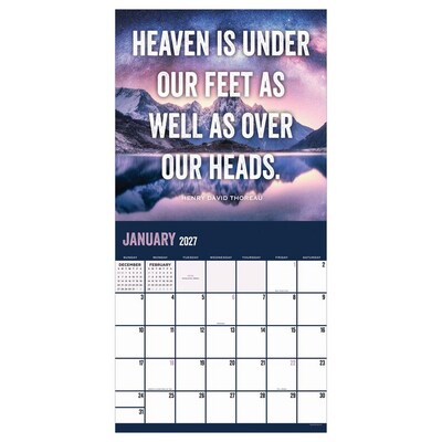 2027 TF Publishing The Great Outdoors 12 x 12 Monthly Wall Calendar, Multicolored (27-1109)