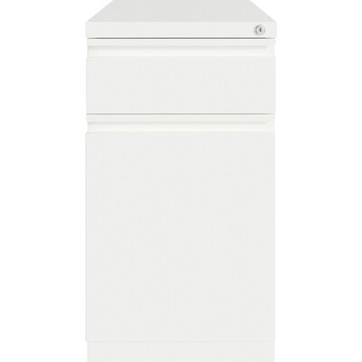 Lorell SOHO 2-Drawer Mobile Vertical File Cabinet, Letter Size, Lockable, 20H x 15W x 27.8D, White (LLR03103)