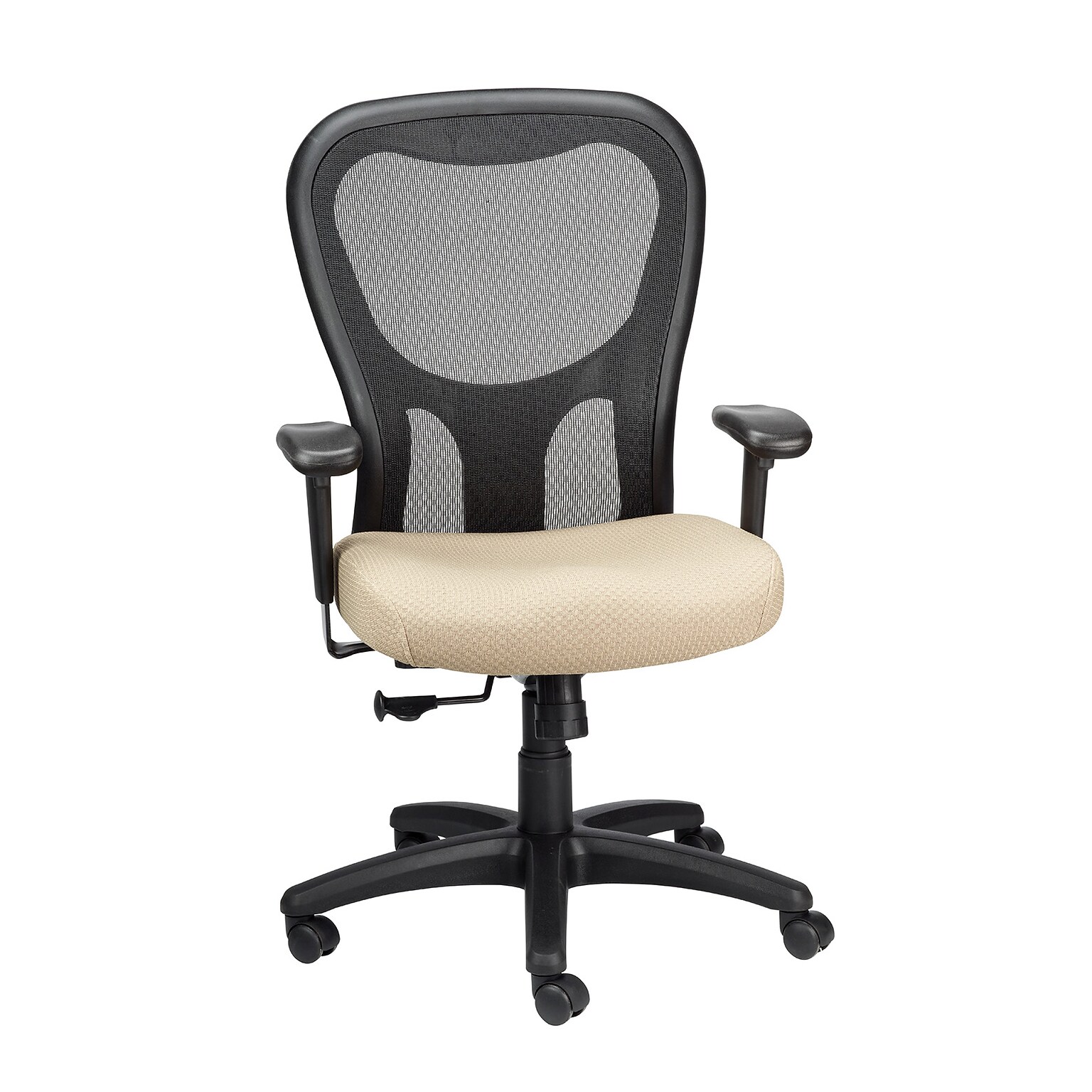 Tempur-Pedic Ergonomic Fabric/Mesh Swivel Task Chair, Beige/Black (TP9000-C-BGE)