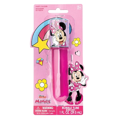 Party City Minnie Mouse Bubble Tube, Pink (AM3902574-NS)