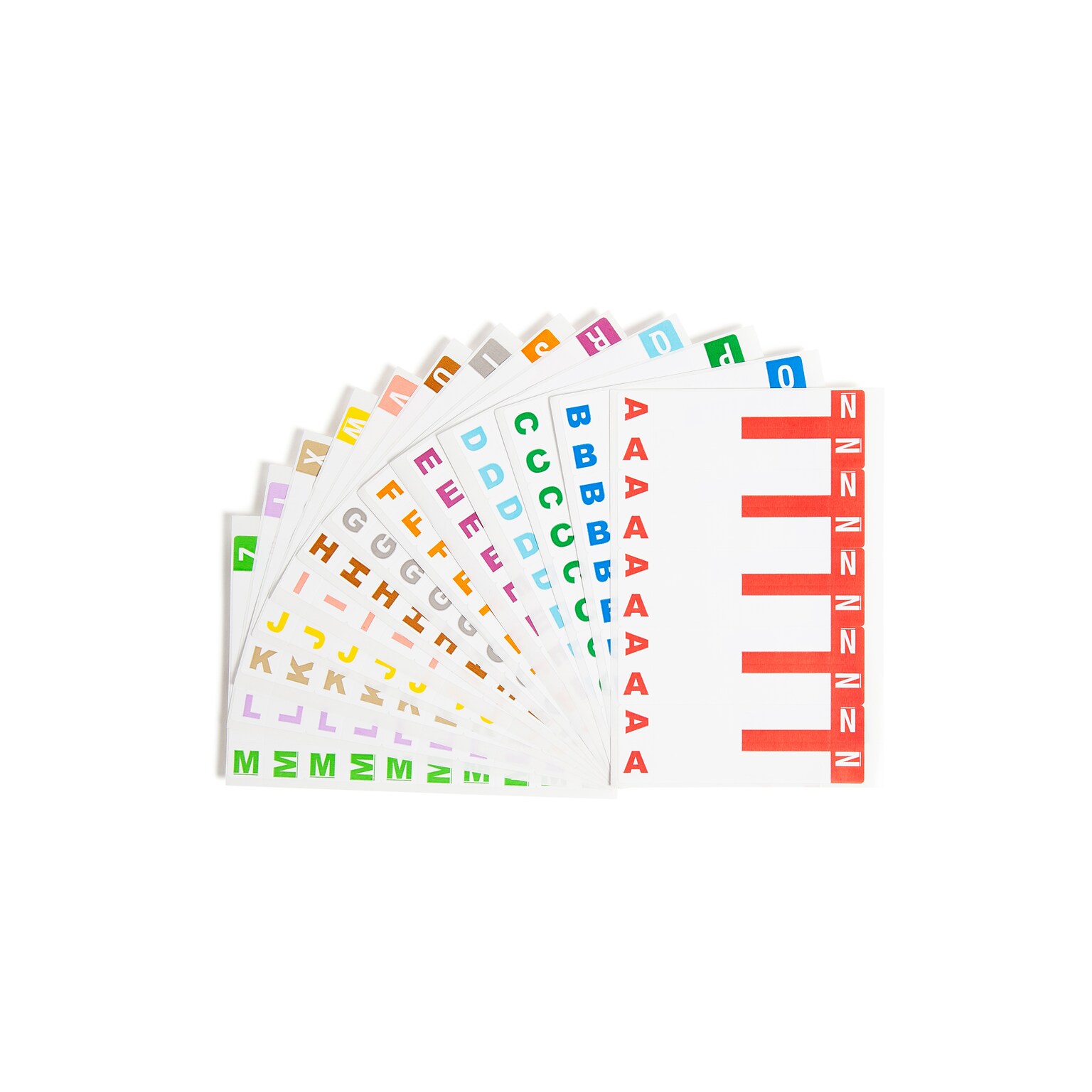 Smead® AlphaZ NCC Color-Coded Name Label, A-Z, Label Sheet, Assorted Colors (67150)