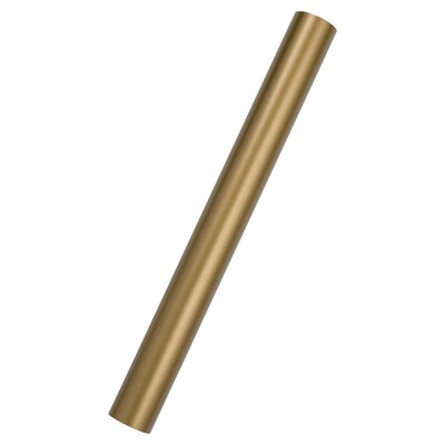 JAM Paper Short Mini Roll Wrapping Paper, 26.3 sq. ft., Gold, 2/Pack(277013528263a)