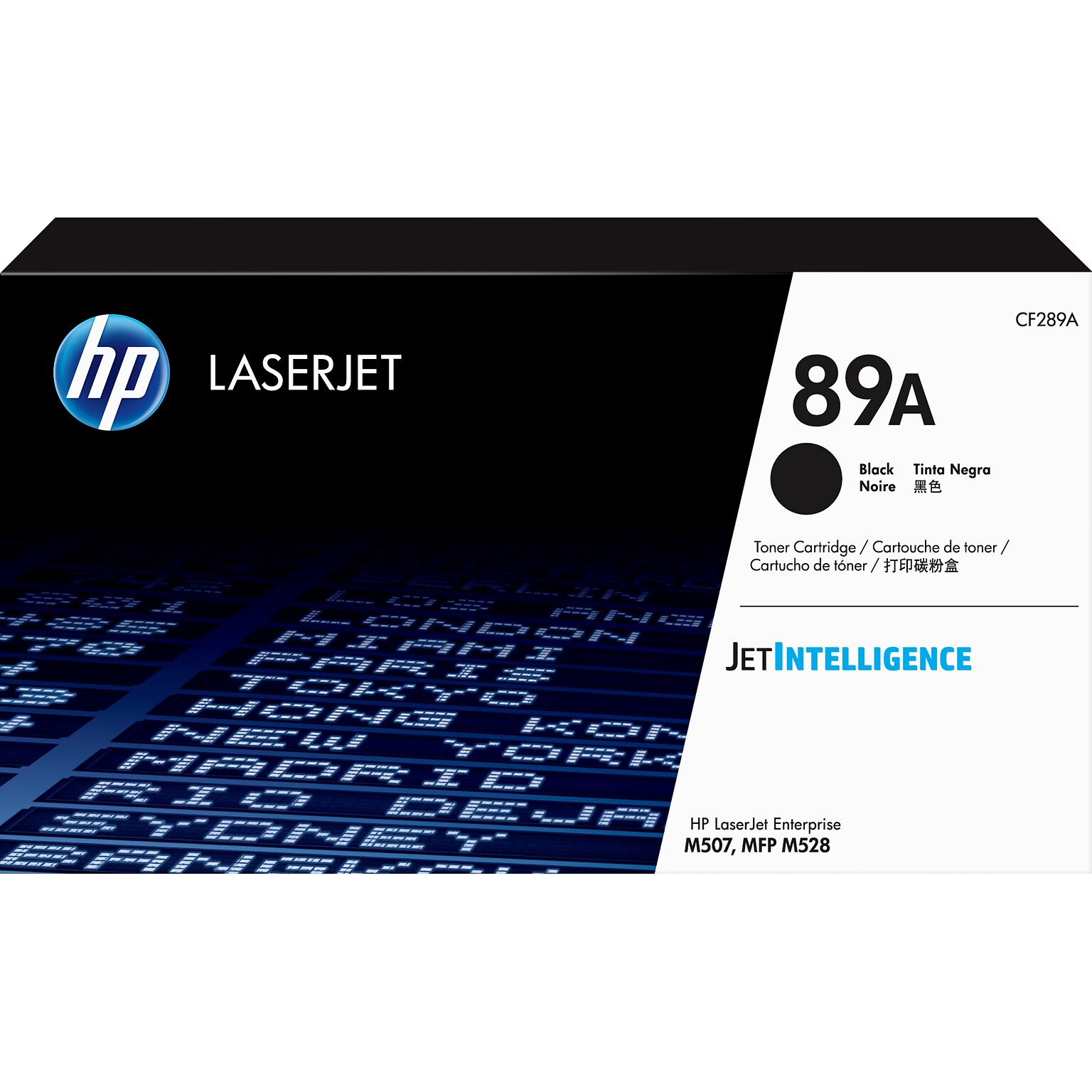 HP 89A Black Standard Yield Toner Cartridge, Prints Up to 5,000 Pages (CF289A)