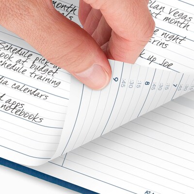 2026 AT-A-GLANCE 8.25" x 11" Weekly Appointment Book, Faux Leather Cover, Blue (70-940-20-26)