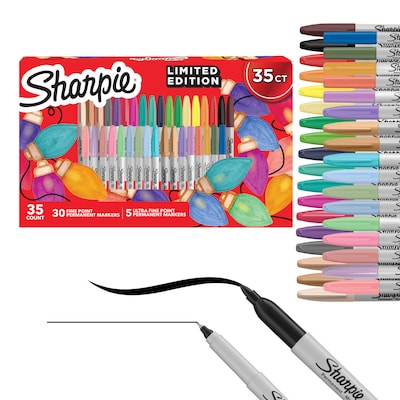 Sharpie Special Edition Permanent Markers, Assorted Colors, 35/Pack (2237109)