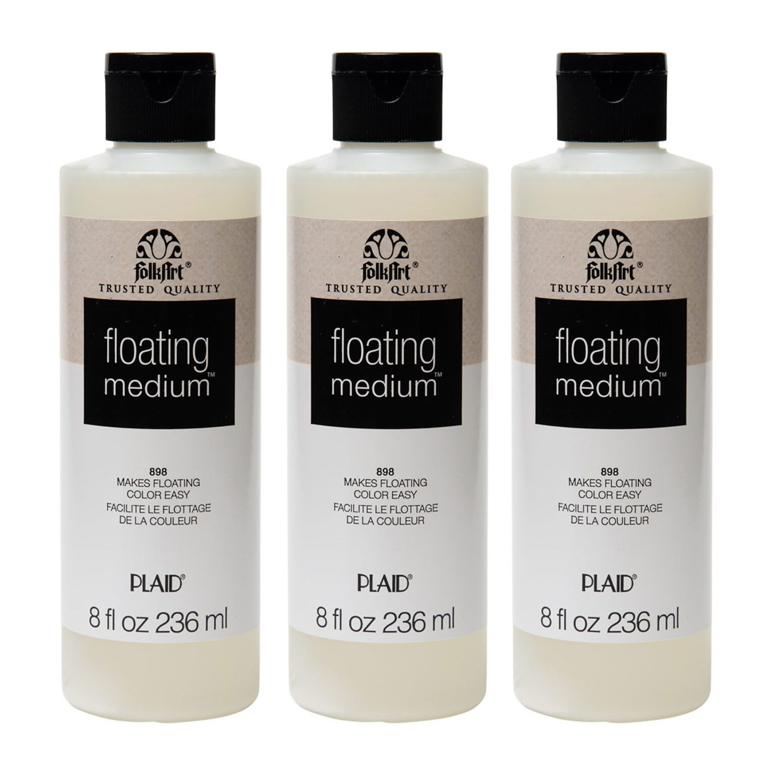 FolkArt Floating Medium, 8oz., 3/Pack (FLKK898-3)