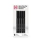 TRU RED™ Pen Permanent Markers, Ultra Fine Tip, Black, 5/Pack (TR54525)