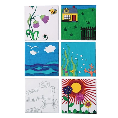 Color Splash Canvas Painting Easy Pack, 228 Pieces/Kit (AP293)