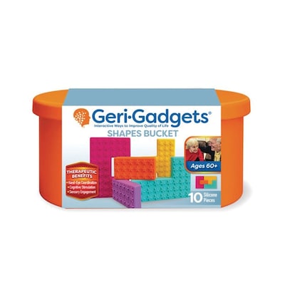 Geri-Gadgets Shapes Bucket, Assorted Colors, 10/Set (20059)