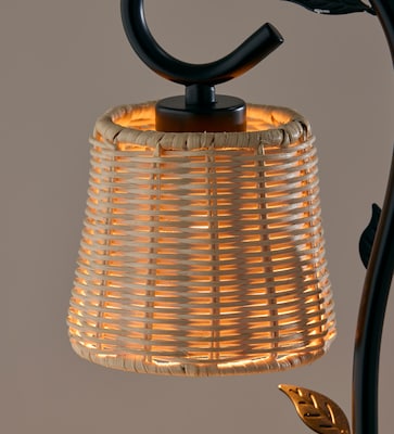 Simplee Adesso Ivy Candlewarmer 14.75" Halogen Table Lamp, Black (SL1193-12)