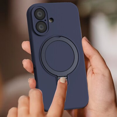 SaharaCase Venture MagSafe Phone Case for iPhone 16 Plus, Shock Absorbing, Midnight Blue (CP00653)