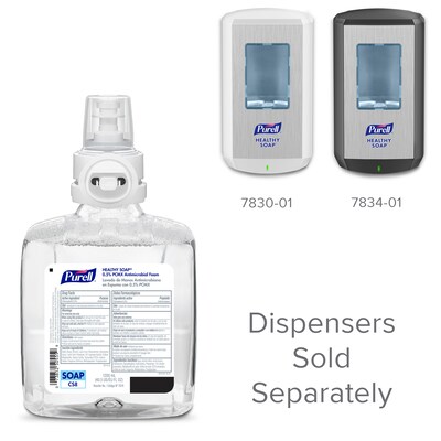 PURELL HEALTHY SOAP Foaming Hand Soap Refill for CS8 Dispenser, Floral Scent, 1200 ml, 2/Carton (787