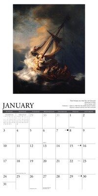 2027 Willow Creek Artistic Masterpieces 12" x 12" Monthly Wall Calendar, Assorted Colors (58862)