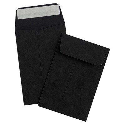 LUX #4 Envelope, Midnight Black, 1000/Pack (LUX-4CO-B-1000)