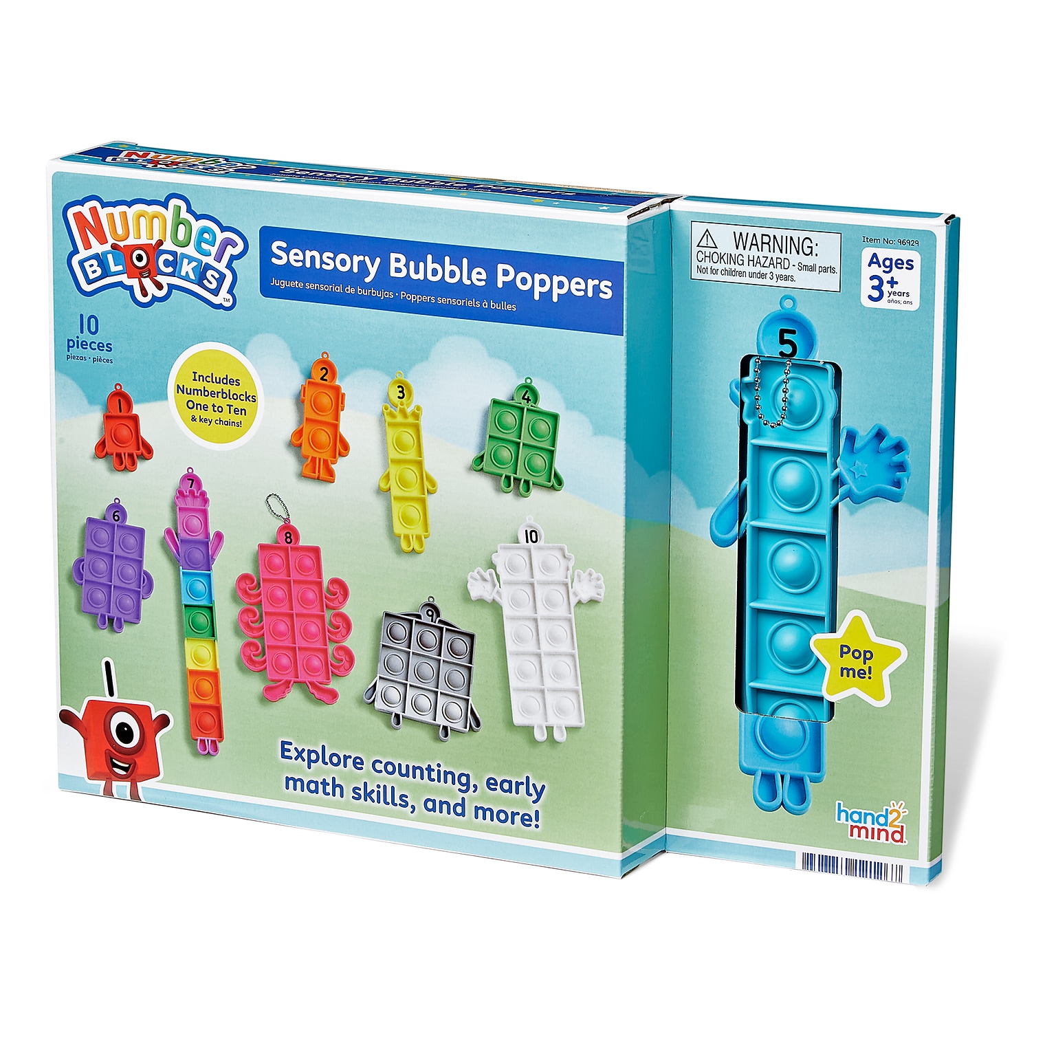 hand2mind Numberblocks Sensory Bubble Poppers (96929)