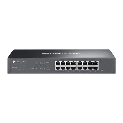 TP-Link Omada 16-Ports Gigabit Ethernet Managed Switch 1000Mbps, Black (ES216G)