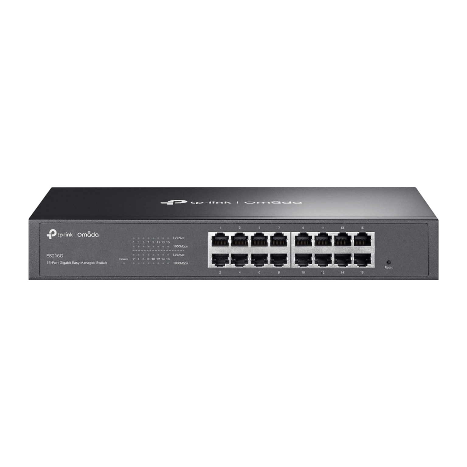 TP-Link Omada 16-Ports Gigabit Ethernet Managed Switch 1000Mbps, Black (ES216G)