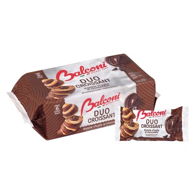 Balconi Duo Croissant Chocolate Croissants, 48/Pack (600-04187)