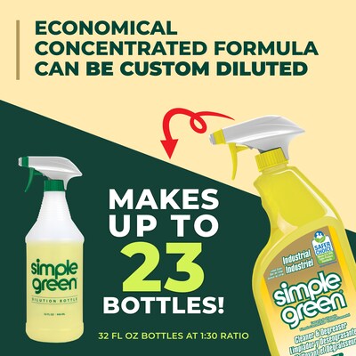 Simple Green Cleaner & Degreaser, Lemon Scent, 24 oz. (SMP14002)