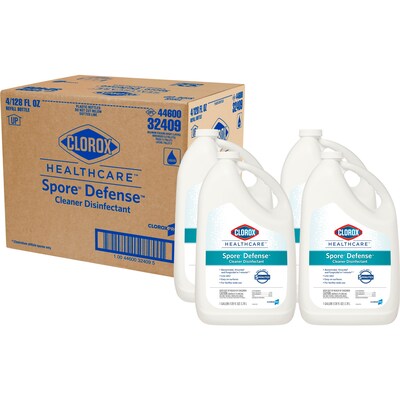 Clorox Healthcare Spore Defense Cleaner Disinfectant, Refill Bottle, 128 oz. (32409)