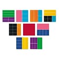 Fractions, Decimals & Percents, Learning Resources Deluxe Rainbow Fraction Squares, 51/Set