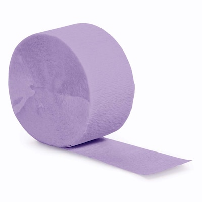 Creative Converting Touch of Color Streamer, Luscious Lavender, 12/Pack (078490)
