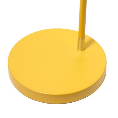 Simple Designs Sleek Essentials 54.5" Metal Floor Lamp with Wire Cage Shade, Yellow (LF1050-YLW)