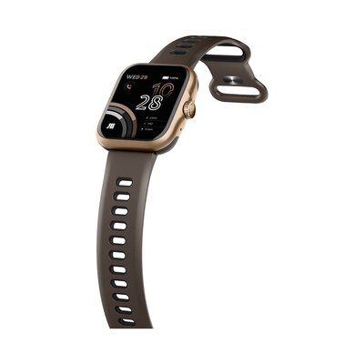 Cubitt VIVA Pro Smartwatch, GPS, 45.2mm, Stainless Steel Case, Mocha Brown Sport Band (CT-VIVAP9)
