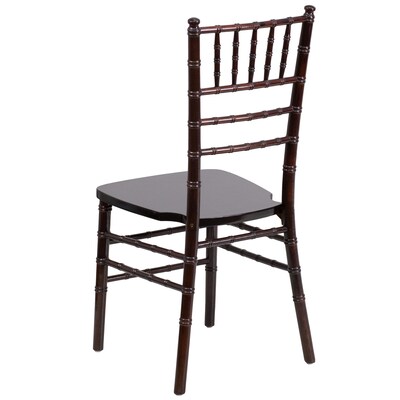 Flash Furniture HERCULES Series Wood Chiavari Chair, Walnut, 2 Pack (2XSWALNUT)