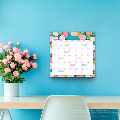 2026-2027 Plato Bonnie Marcus 12" x 12" Academic Monthly Wall Calendar (9798330708192)