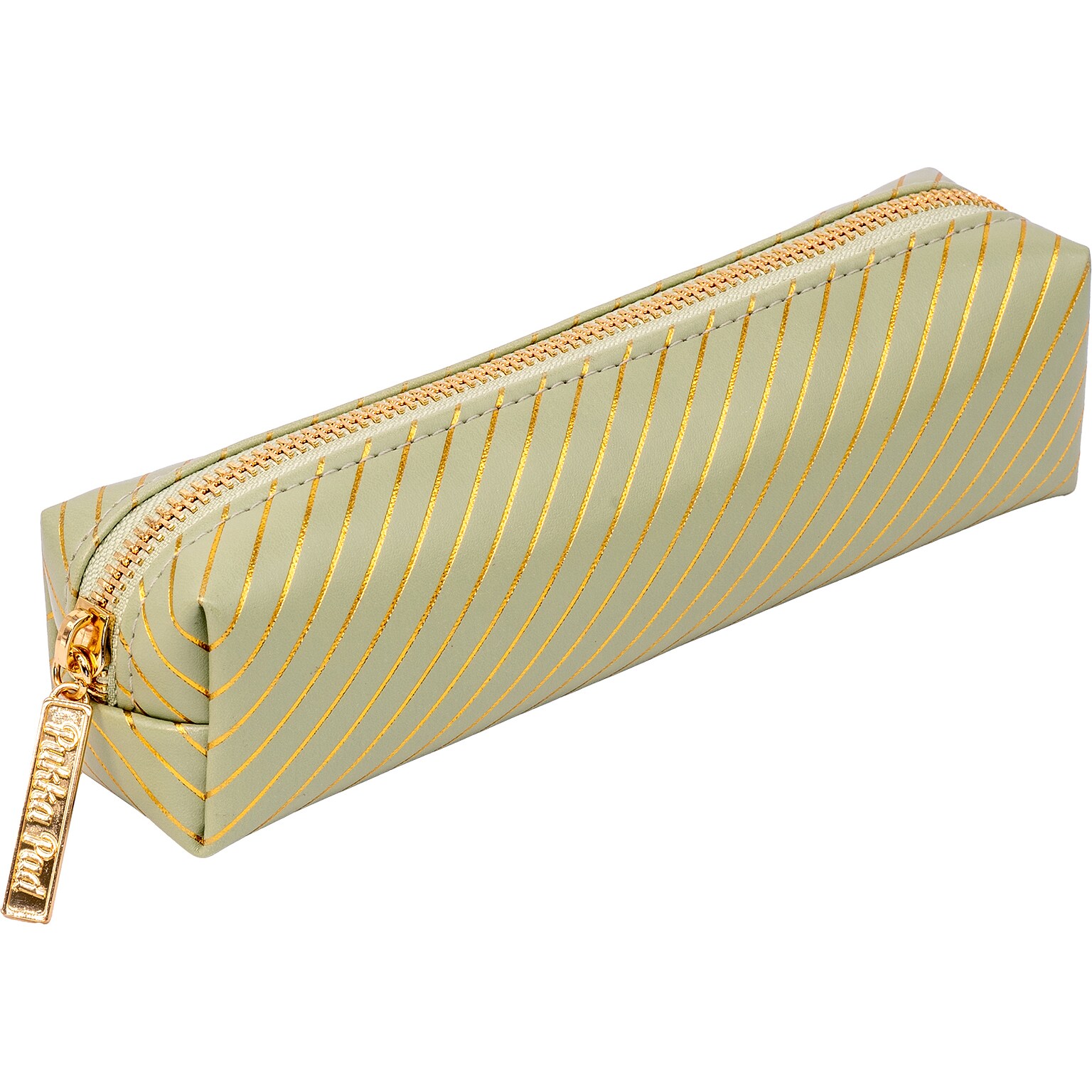 Pukka Pad Haze Faux Leather Zipper Pencil Case, Green (9981(GN)-HZE)