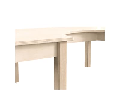 Flash Furniture Bright Beginnings Hercules 59" Semi-Circle Table, Beech (MK-ME088013-GG)