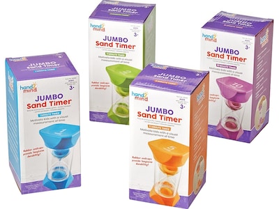 hand2mind Jumbo Sand Timers, 4/Bundle (93070)