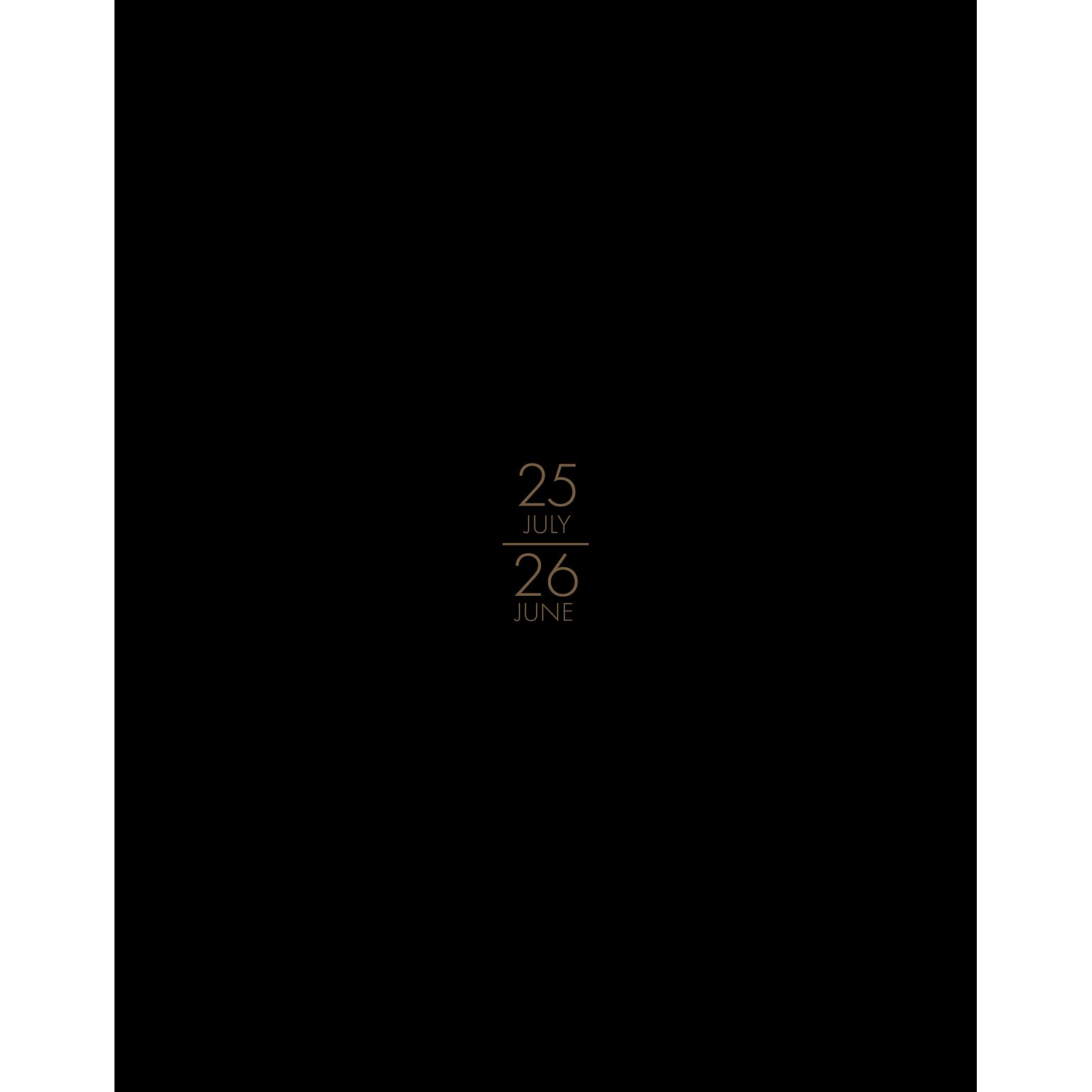 2025-2026 Willow Creek Academic 7.5 x 9.5 Academic Year Monthly Planner, Black (56813)