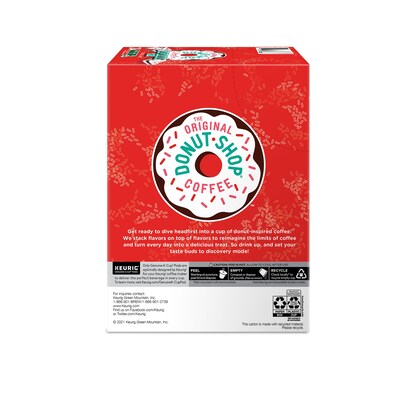 The Original Donut Shop Peppermint Bark Coffee Keurig® K-Cup® Pods, Light Roast, 24/Box (5000201015)