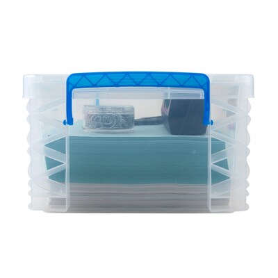 Really Useful Box 6.87 Qt. Snap Lid Storage Box, Clear (6.5C