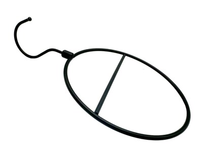 Nahanco Metal Clothes Hangers, Black, 100/Carton (AHLFMB)