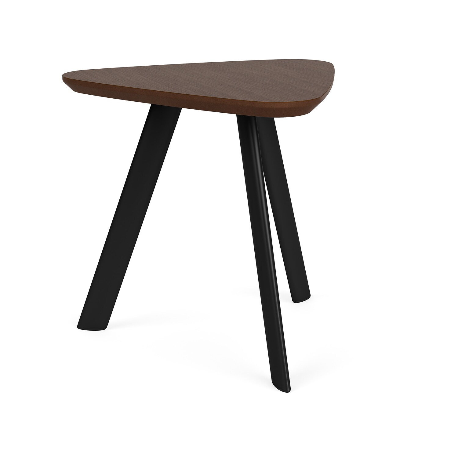 Lesro Willow 20W x 20D Laminate End Table, Riftwood Walnut/Black (WL0520.SBK.TRW)