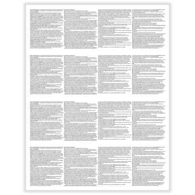 ComplyRight 2025 W-2 Blank Tax Form, 4-Up (Horizontal), with Backer Instructions, Pack of 500 Forms