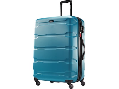 Samsonite Omni PC Polycarbonate 4-Wheel Spinner Luggage, Caribbean Blue (68310-2479)