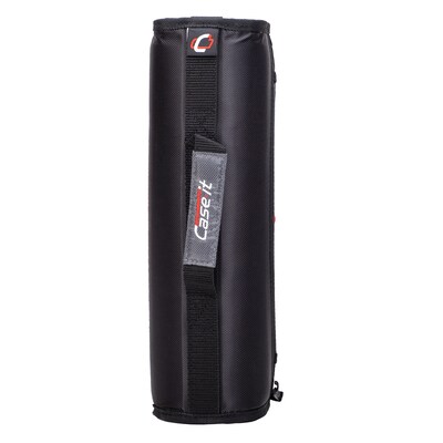 Case It Mighty Zip Tab 3 3-Ring Zipper Binders, Black (D-146-BLACK)