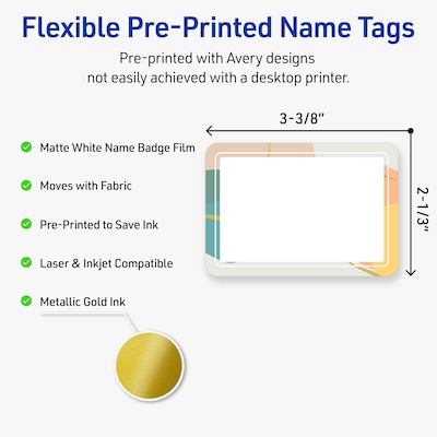 Avery Rectangle Laser/Inkjet Multipurpose Labels, 2-1/3 x 3-3/8, White, 80/Pack (19479371110)