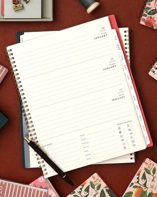 2026 Blue Sky 5.875" x 8.625"  Weekly & Monthly Planner, Plastic Cover, Deep Forest Green (155587)