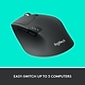 Logitech M720 Triathlon Wireless Bluetooth Multi-Device Mouse, Black (910-004790)