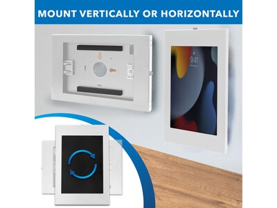 Mount-It! Anti-Theft iPad Wall Mount, White (MI-3772W_G10)