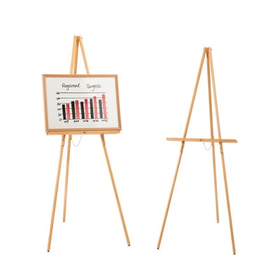 Quill Brand® Display Easel, 64, Natural Pine Hardwood (28219US/50447US)