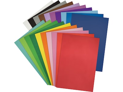 100 Pack EVA Foam Sheets 5.5 x 8.5 Inch Assorted Colors (20 Colors) 2mm  Thick by Better Office Products for Arts and Crafts 100 Sheets