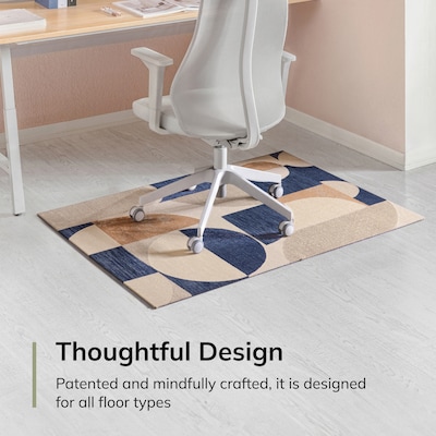 Anji Mountain Rug'd Carpet & Hard Floor Chair Mat, 36" x 48", Pablo (AMB9047)