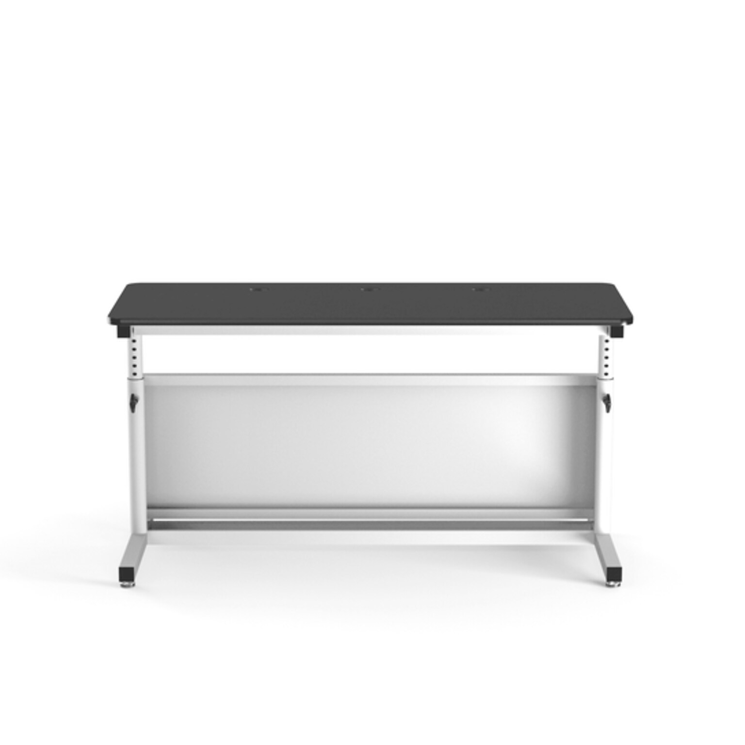 VersaDesk Deluxe 60W Manual Adjustable Standing Computer Table, Black/White (CTL6030-WB)