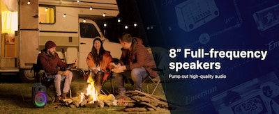 Emerson Bluetooth Speaker, Black (EDS-8000)